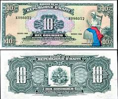 *10 Gourdes Haiti 1988, P247 UNC - Kliknutím na obrázok zatvorte -